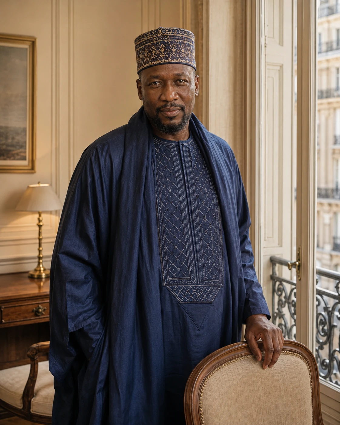 Kadialyba dans un intérieur parisien, image d’accompagnement confidentiel en France